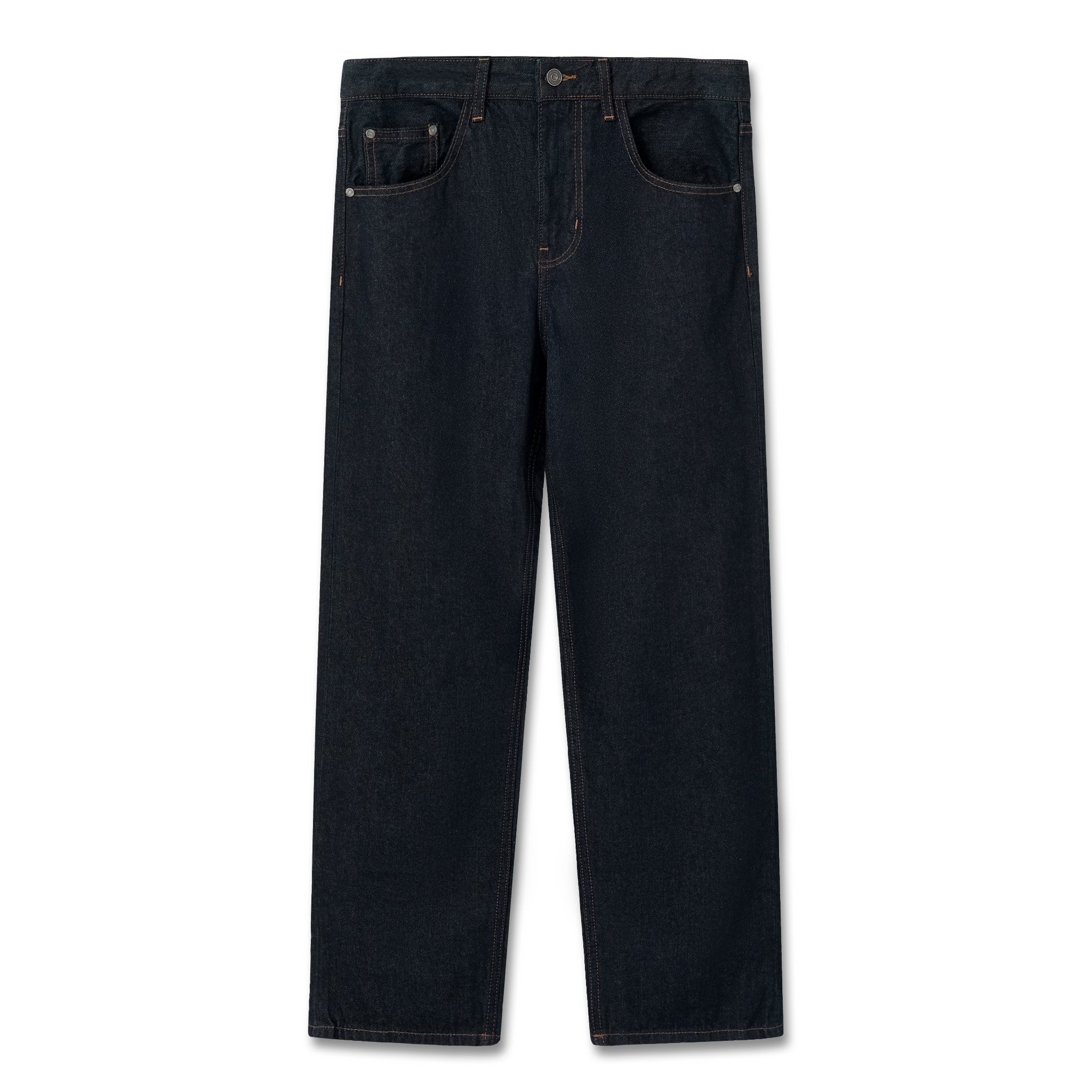 Quần Jeans Straight Xanh Đen